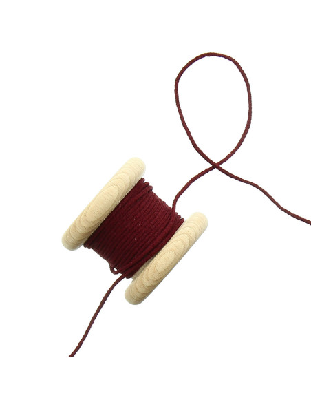 Cordoncino elastico 2,5 mm - Bordeaux