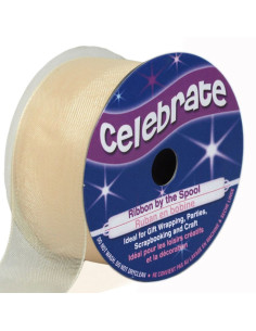 Nastro organza Celebrate avorio - 25 mm x 5 m