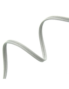 Cordone doppio profilo rivestito opaco - Grigio