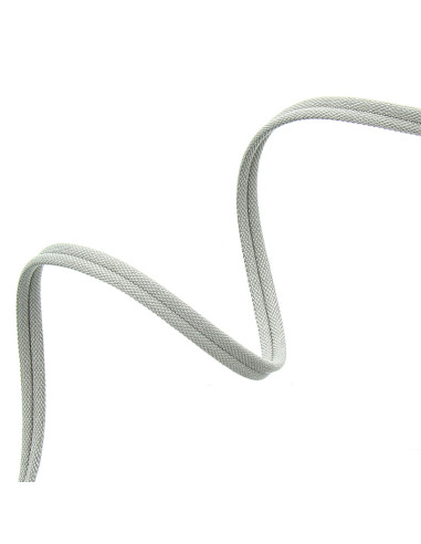 Cordone doppio profilo rivestito opaco - Grigio