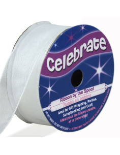 Nastro organza Celebrate bianco - 20 mm x 5 m