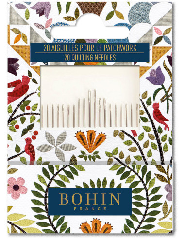Confezione di 20 aghi per patchwork Bohin