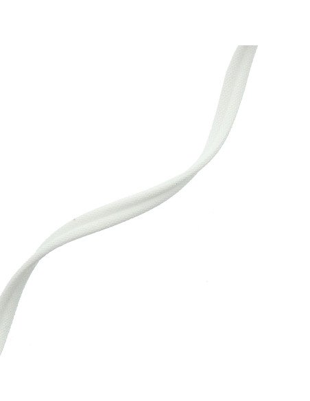 Cordone doppio profilo rivestito opaco - Bianco