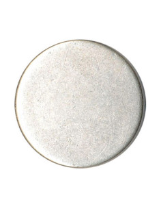 Pulsante piatto con coda - Argento anticato