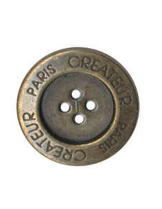 Bottone 4 fori - Creatore di Parigi - Bronzo