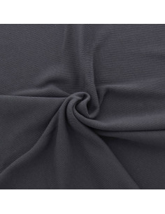 Tessuto a maglia jersey dritto - Grigio antracite
