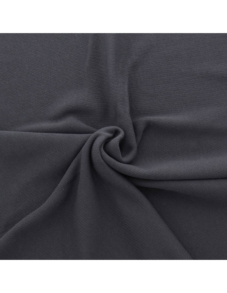 Tessuto a maglia jersey dritto - Grigio antracite