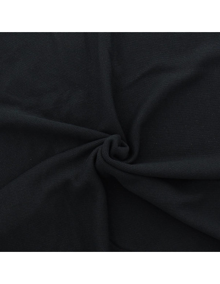 Tessuto a maglia jersey dritto - Nero