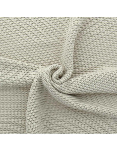 Tessuto a maglia lavorata a maglia jersey a rilievo - Beige chiaro