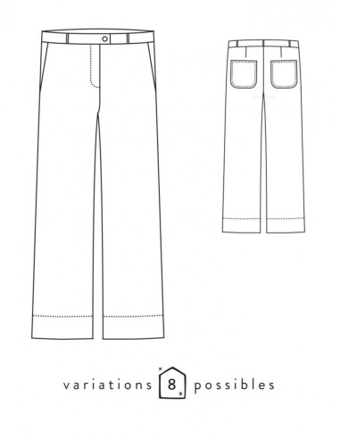 Modello di pantaloni Allure - Atelier Scämmit