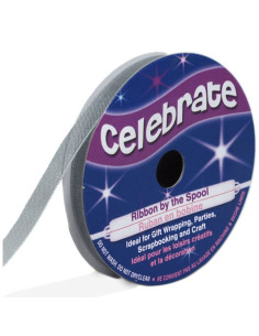 Nastro organza Celebrate argento - 6 mm x 8 m