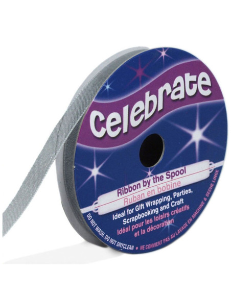 Nastro organza Celebrate argento - 6 mm x 8 m