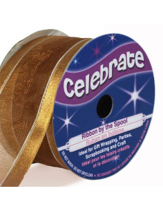 Nastro organza Celebrate oro - 32 mm x 4 m