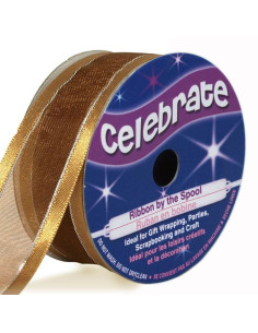 Nastro organza Celebrate oro - 20 mm x 4 m