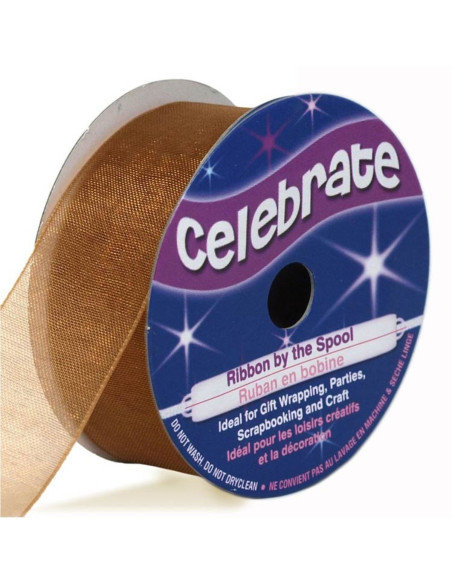Nastro organza Celebrate rame - 20 mm x 5 m