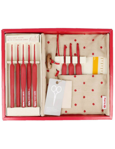 Set di uncinetti Tulip Etimo Red