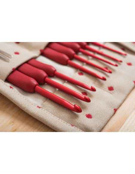 Set di uncinetti Tulip Etimo Red