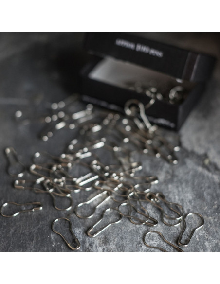 Scatola di 100 spille da balia bulbo 21 mm argento Merchant & Mills