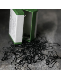 Scatola di 100 spille da balia bulbo 21 mm nero Merchant & Mills
