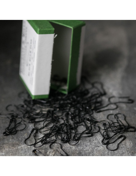 Scatola di 100 spille da balia bulbo 21 mm nero Merchant & Mills