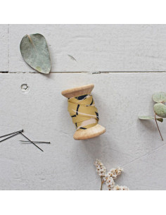 Nastro in viscosa Windy Mustard al metro - Atelier Brunette