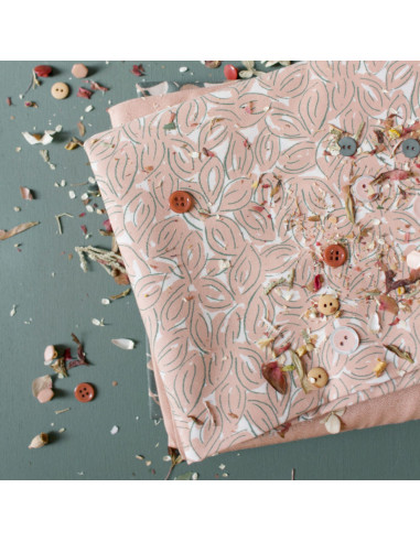 Tessuto garza di cotone Petal Maple - Atelier Brunette
