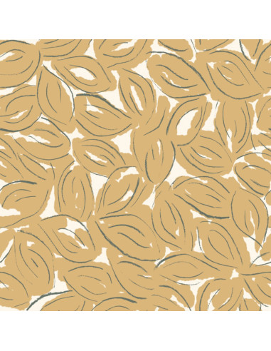 Tessuto garza di cotone Petal Mustard - Atelier Brunette