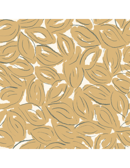 Tessuto garza di cotone Petal Mustard - Atelier Brunette