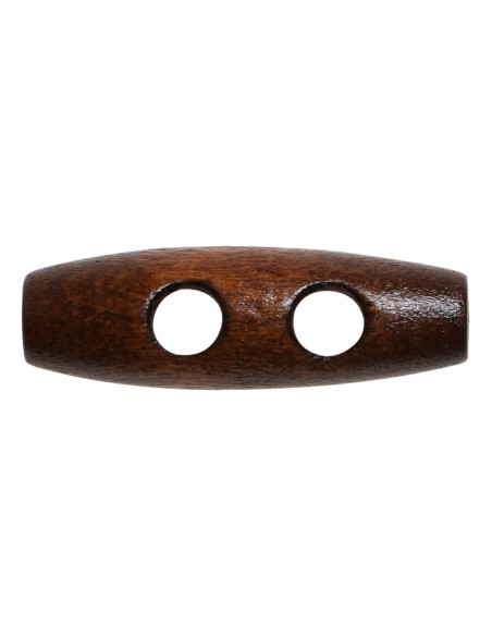 Set di 6 bottoni bastoncino in legno marrone chiaro 30 mm