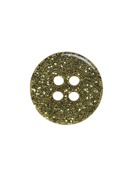 Set di 8 bottoni Glitter 12 mm - Verde