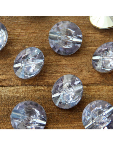 Set di 8 bottoni a coda Cocktail 18 mm - Grigio