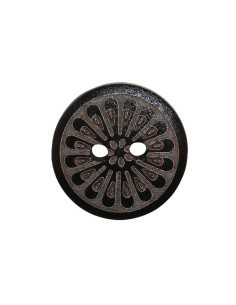 Confezione di 8 bottoni in legno margherita 15 mm 2