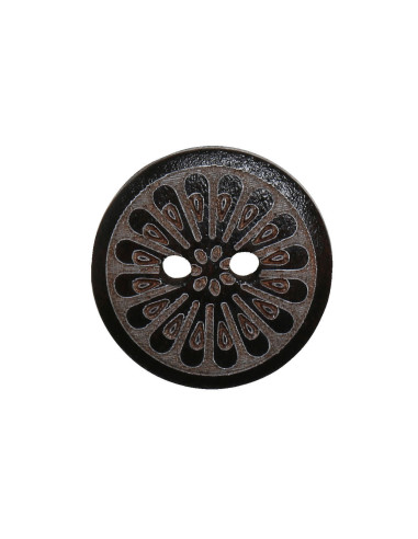 Confezione di 8 bottoni in legno margherita 15 mm