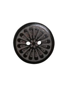 Confezione di 8 bottoni in legno margherita 18 mm 2