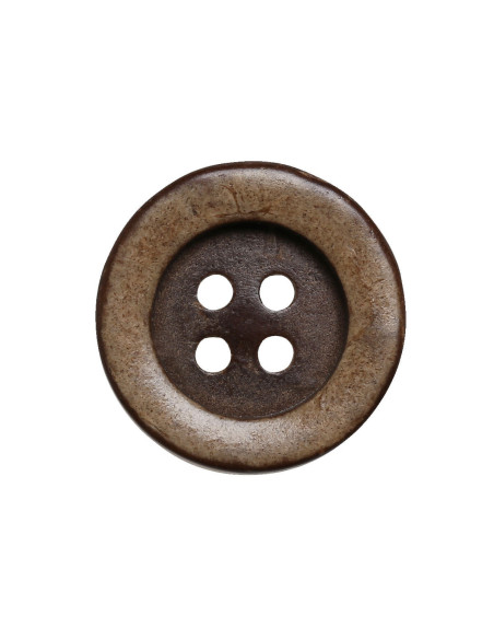 Confezione di 8 bottoni in cocco classici da 18 mm
