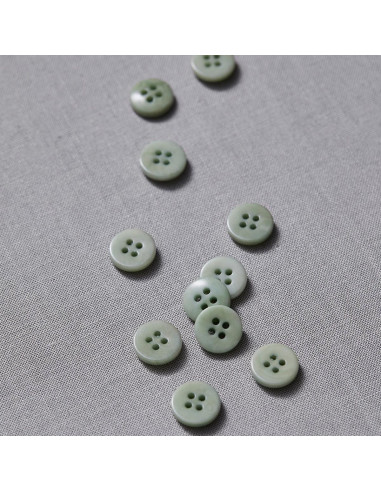 Pulsante corozo piatto - Verde menta