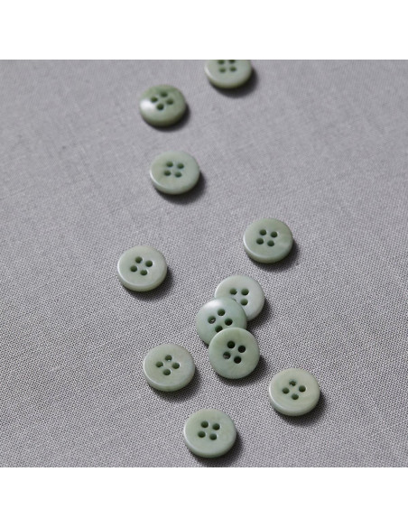Pulsante corozo piatto - Verde menta