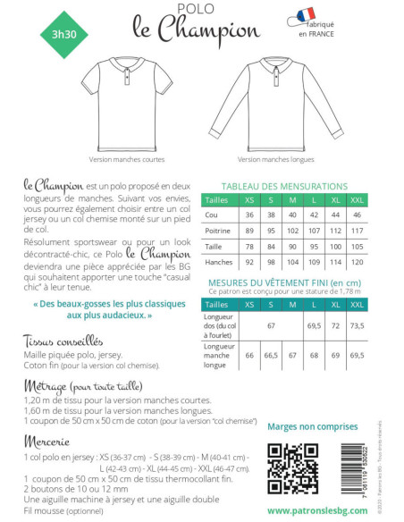 Modello di polo da uomo Le Champion - Les BG