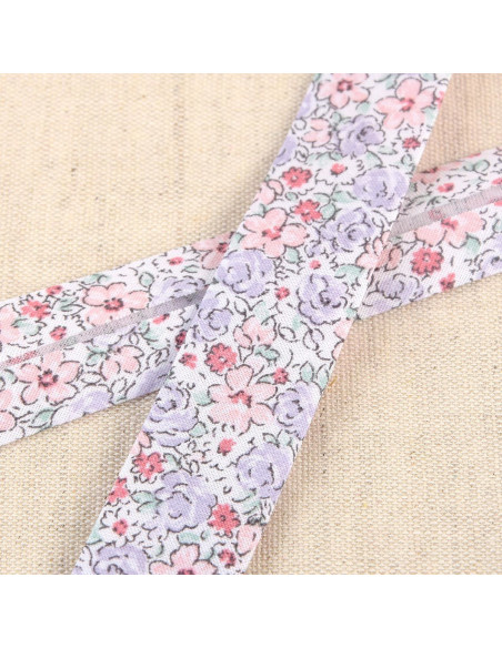 Bordo floreale - Rosa antico