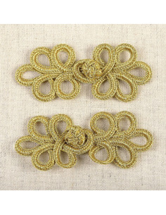 Set di 2 alamari lurex - Oro