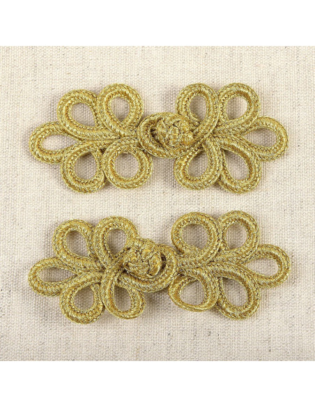 Set di 2 alamari lurex - Oro
