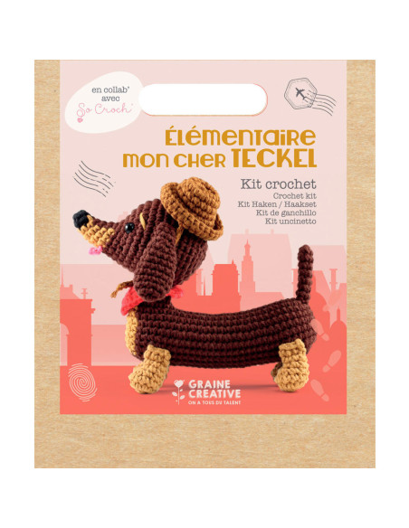 Kit per uncinetto - Elementare mio caro Bassotto