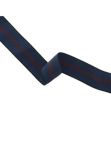 Cinghia elastica per tappezzeria 70 mm blu e rossa