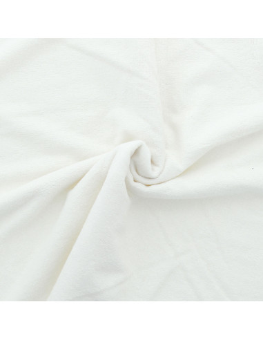 Tessuto micro spugna viscosa - Bianco