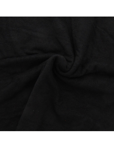 Tessuto micro spugna viscosa - Nero