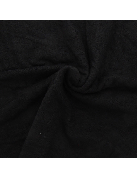 Tessuto micro spugna viscosa - Nero
