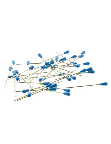 Tubi con testa in plastica blu 53 mm