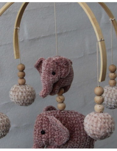 Giostrina in bambù per bambini - 2 semicerchi