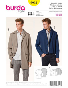 Modello di cappotto e giacca - Burda 6932