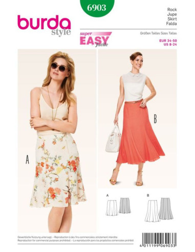 Modello di gonna - Burda 6903